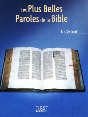 cover image of Les plus belles paroles de la Bible